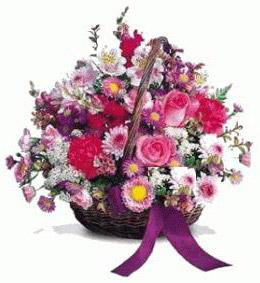 Ankara Demetevler Çiçekçi firma ürünümüz sepet içerisinde kır çiçekleri Ankara çiçek gönder firması şahane ürünümüz
